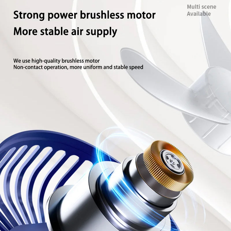 Compacte Oplaadbare Klemventilator | Navando 