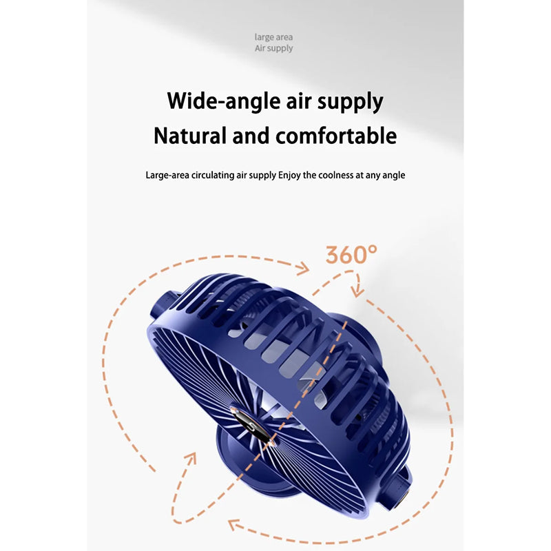 Compacte Oplaadbare Klemventilator | Navando 