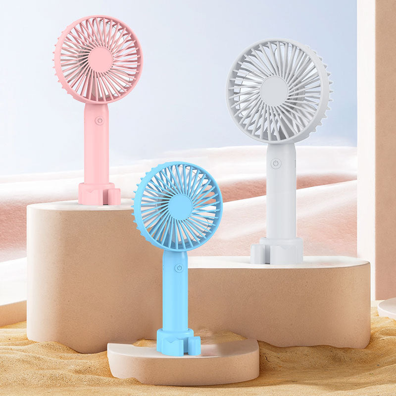 Compacte Oplaadbare USB-Handventilator Met Een Bureauvoet | Navando 