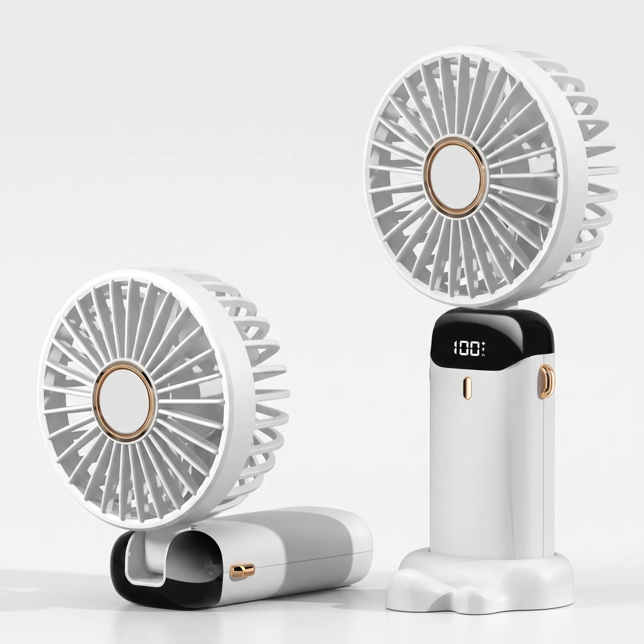 Compacte Oplaadbare Ventilator Met Display | Navando 