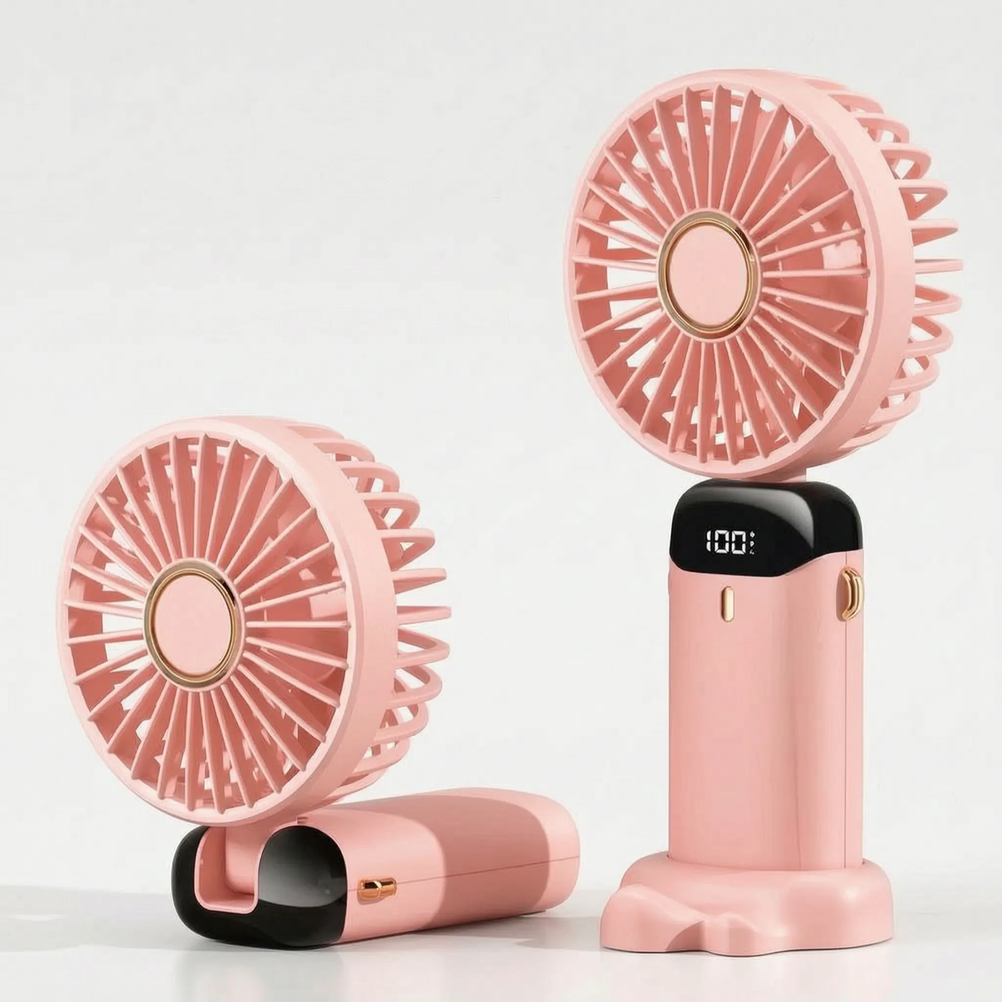 Compacte Oplaadbare Ventilator Met Display | Navando 