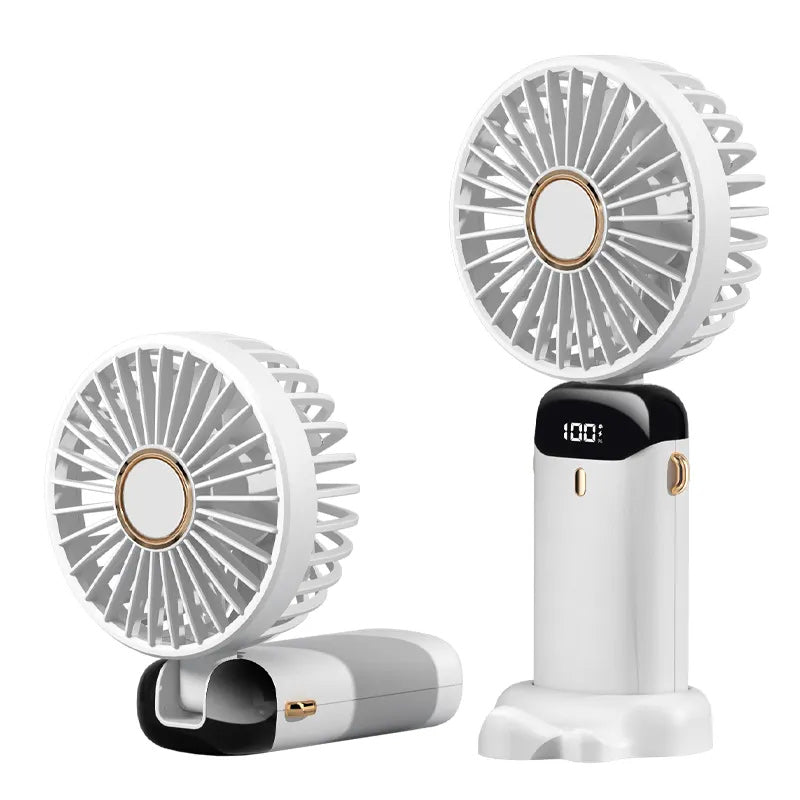 Compacte Oplaadbare Ventilator Met Display | Navando 