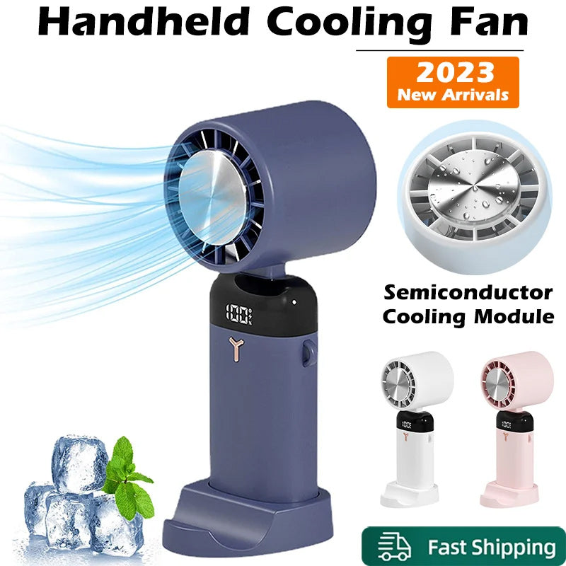 Compacte Oplaadbare Ventilator Met Display | Navando 