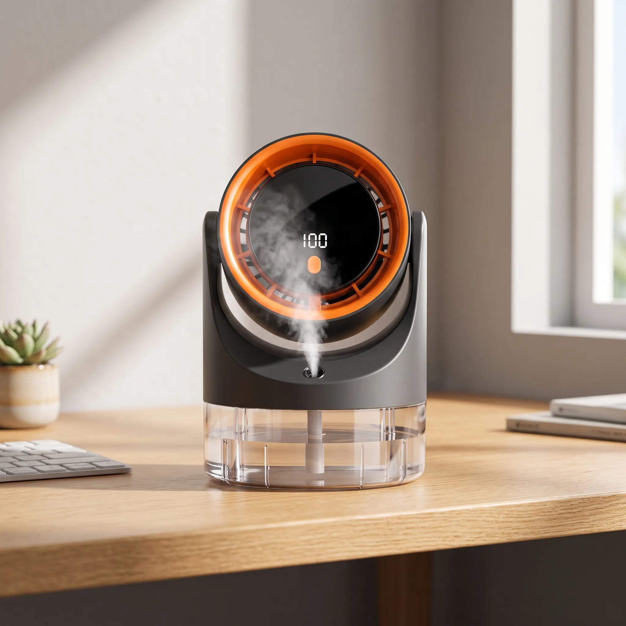 Compacte Roterende Bureauventilator | Navando 