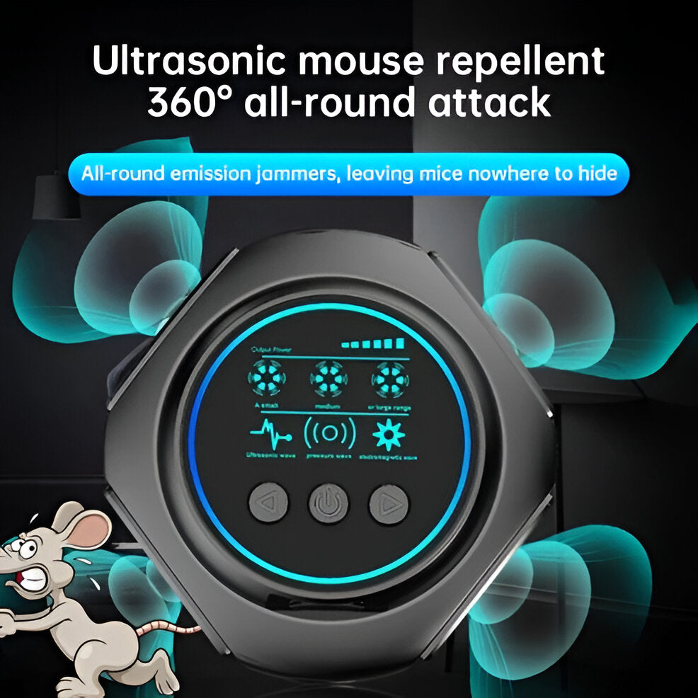 Compacte Ultrasone Ongedierteverjager Met Digitaal Display | Navando