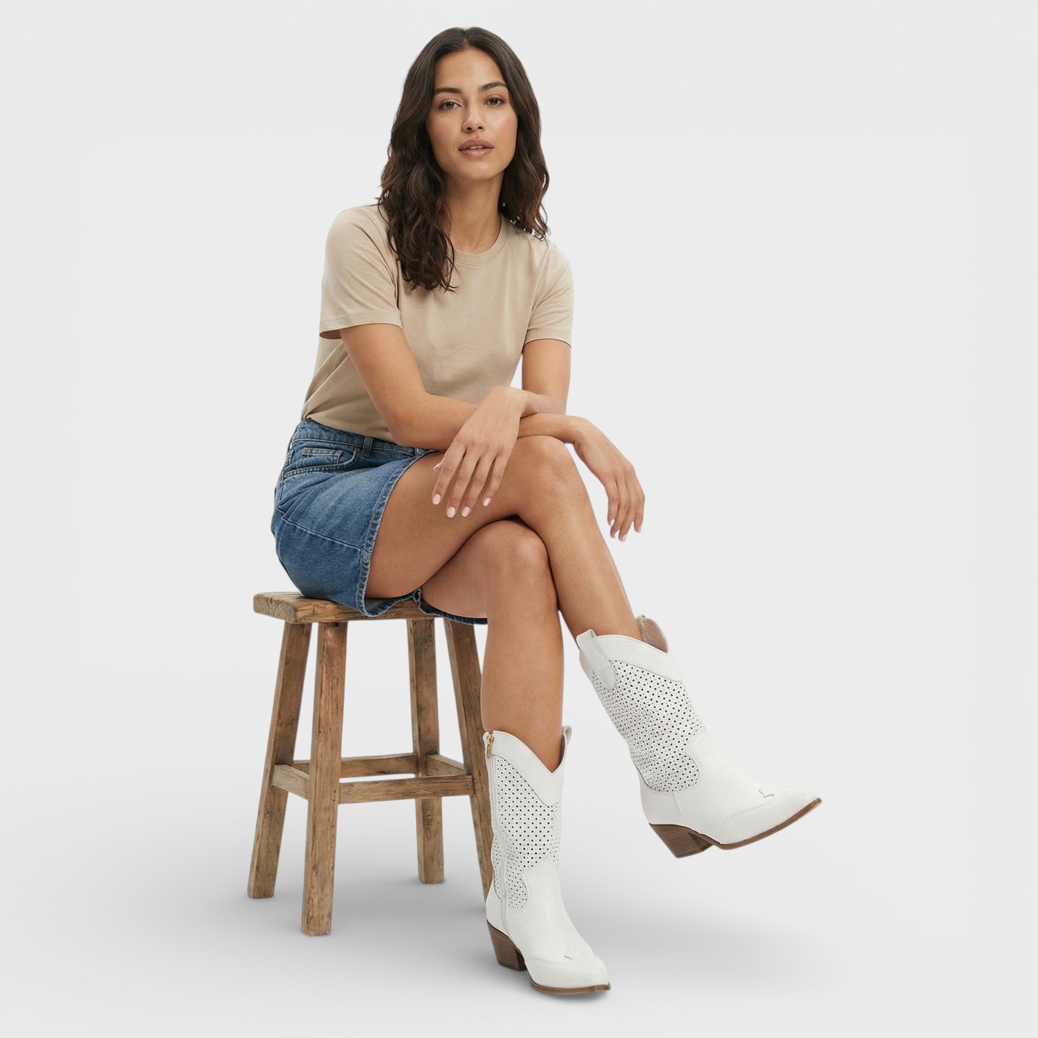 Cowboylaarzen | Zwarte cowboylaarzen met ritssluiting en elegante westernlook 1