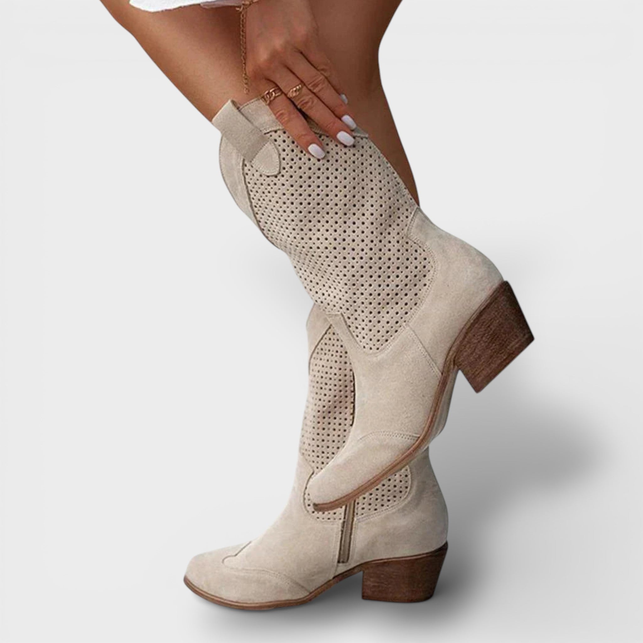 Cowboylaarzen | Zwarte cowboylaarzen met ritssluiting en elegante westernlook 4