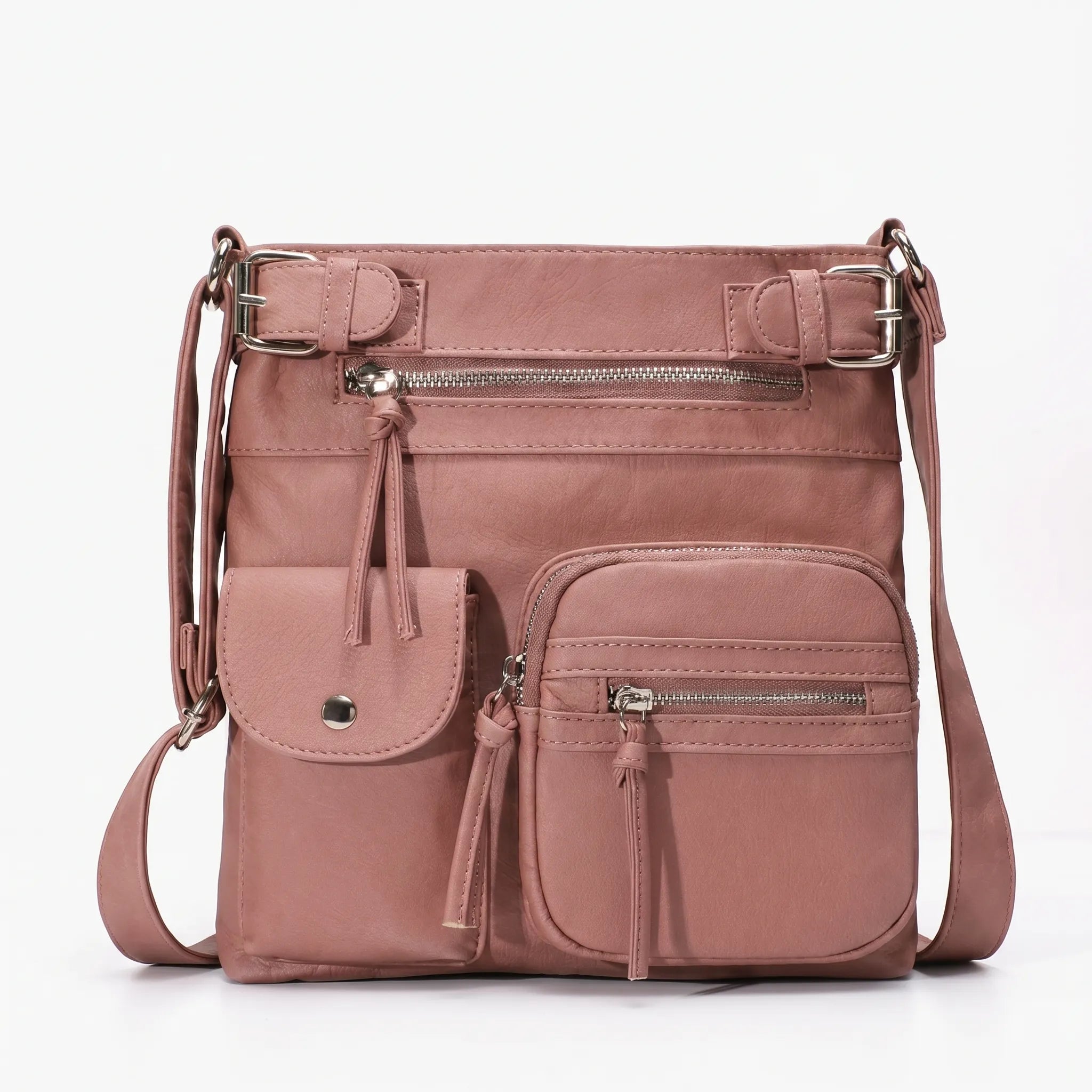 Crossbodytas Met Ritsvakken | Navando 