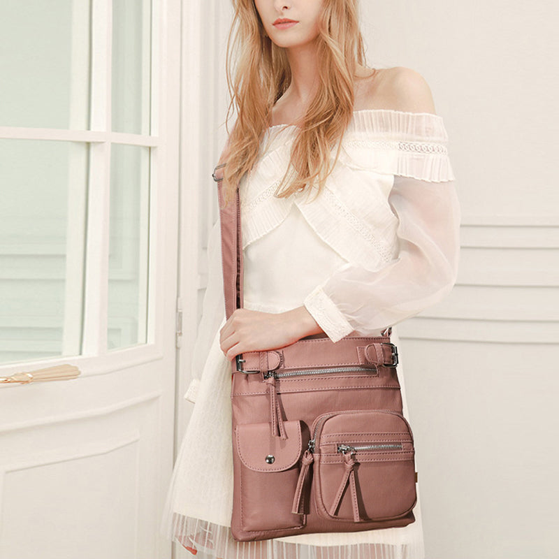 Crossbodytas Met Ritsvakken | Navando 