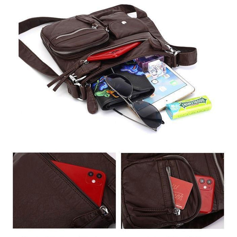 Crossbodytas Met Ritsvakken | Navando 