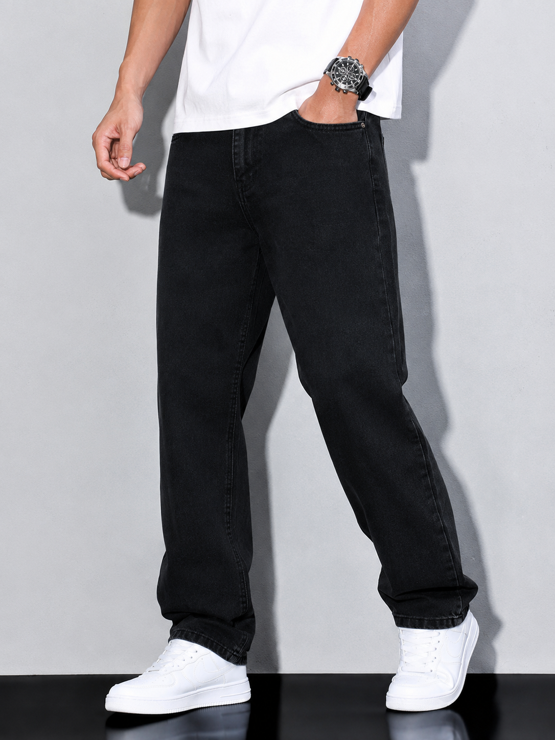 Daan | Losse pasvorm katoenmix jeans 6