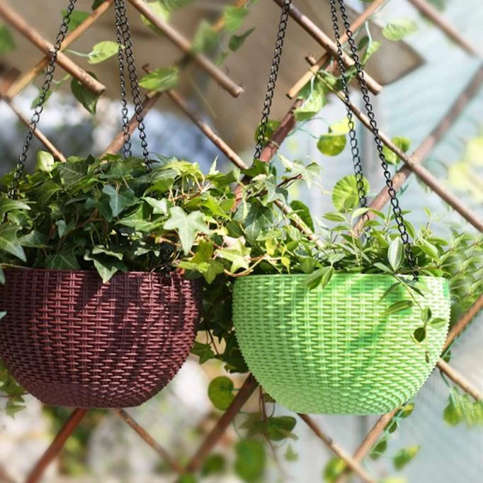 Decoratieve gevlochten hangmand | Natuurlijke charme, weerbestendig materiaal 4
