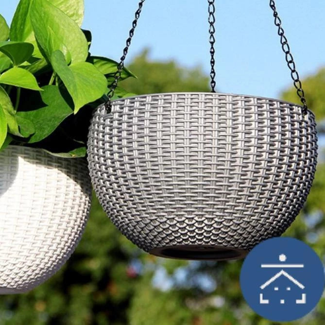 Decoratieve gevlochten hangmand | Natuurlijke charme, weerbestendig materiaal 5