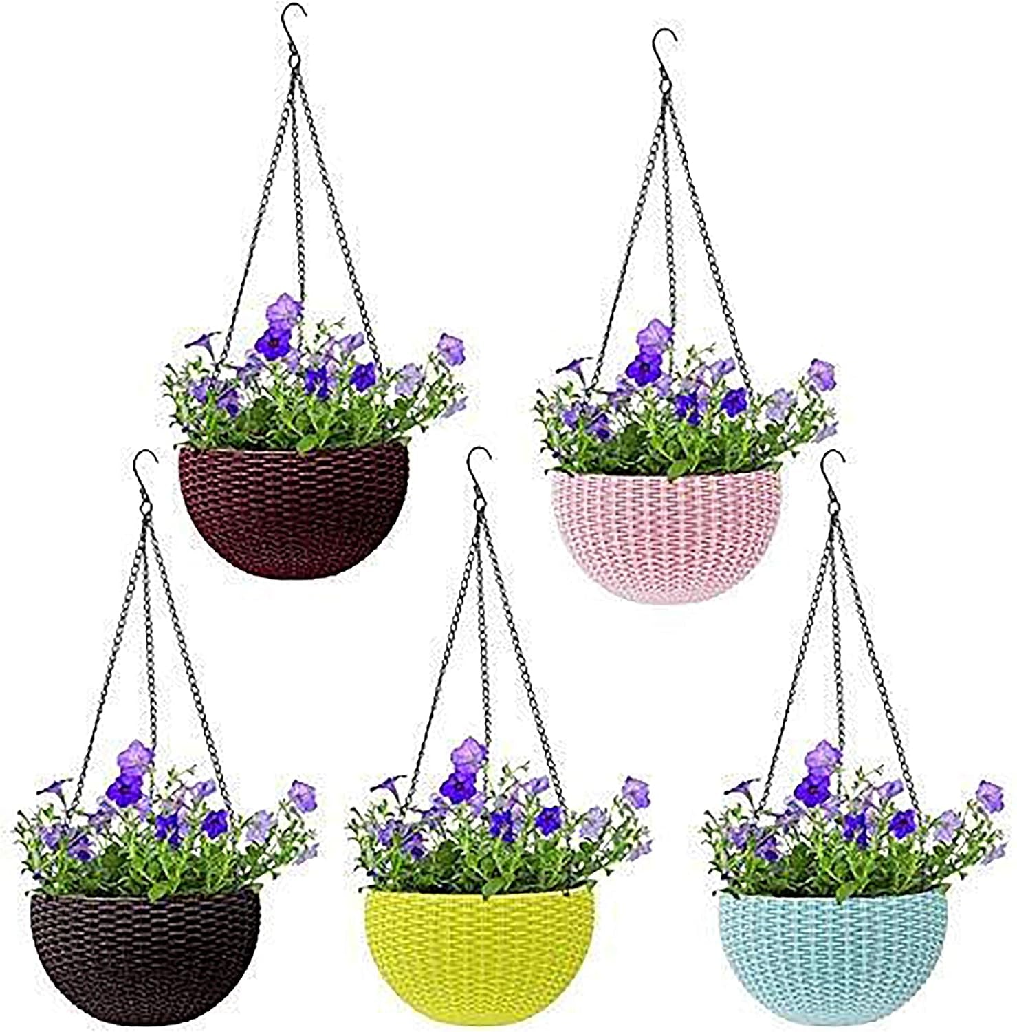 Decoratieve gevlochten hangmand | Natuurlijke charme, weerbestendig materiaal 6
