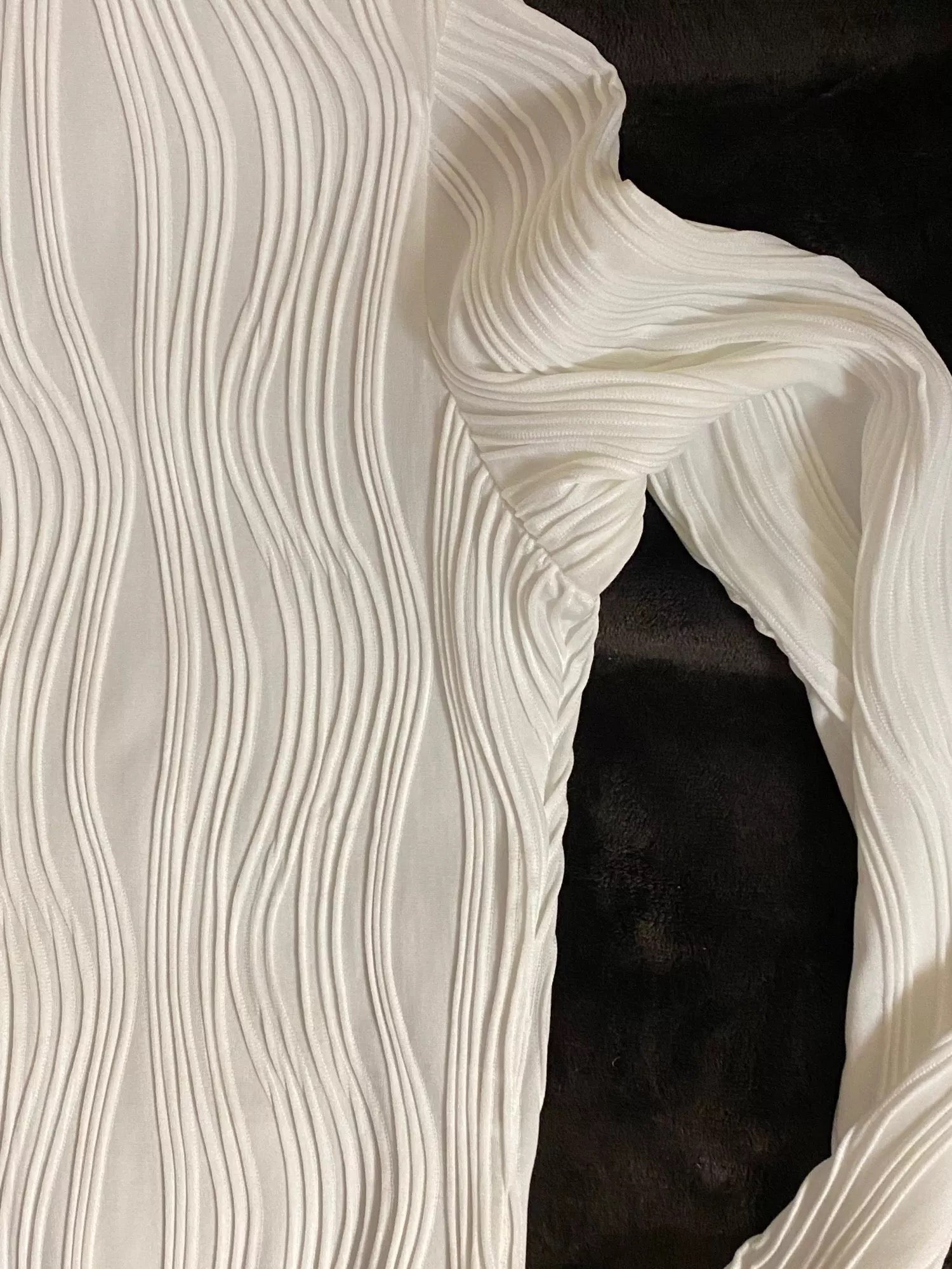 Kourtney - Top met Lange Mouwen en Boothals voor Dames