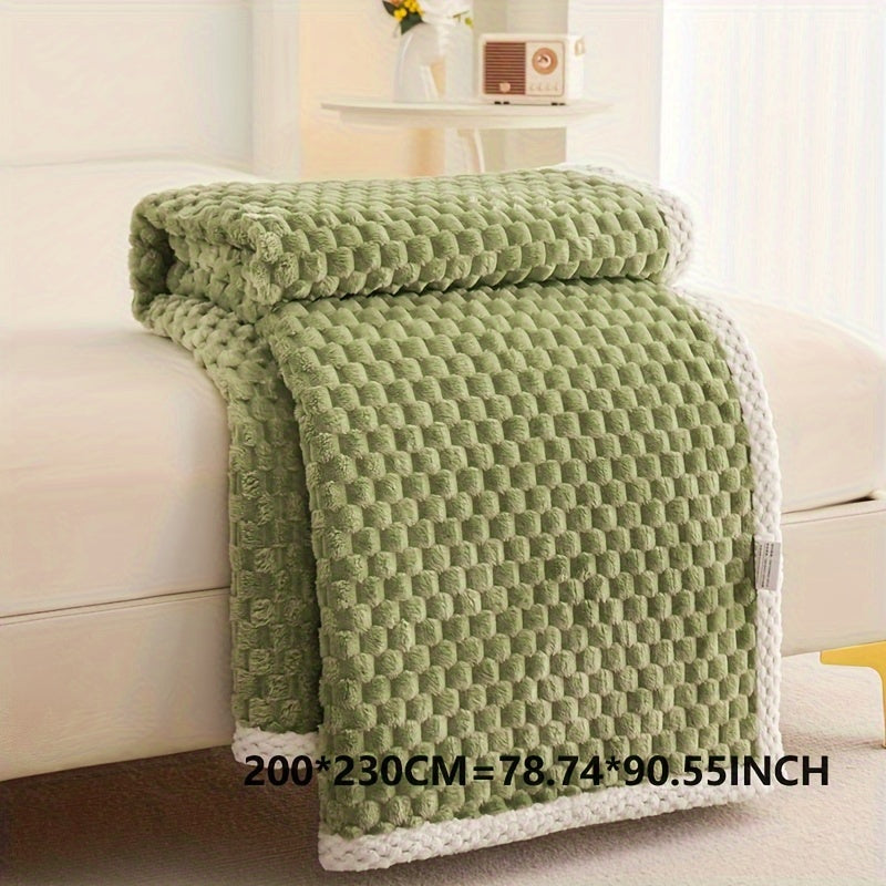 Diede | Gebreide Plaid Met Modern Ruitpatroon