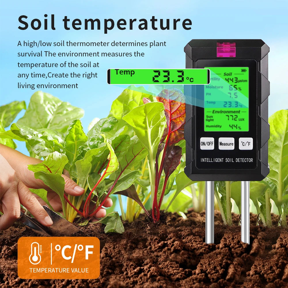Digitale 6-In-1 Bodemtester | Navando 
