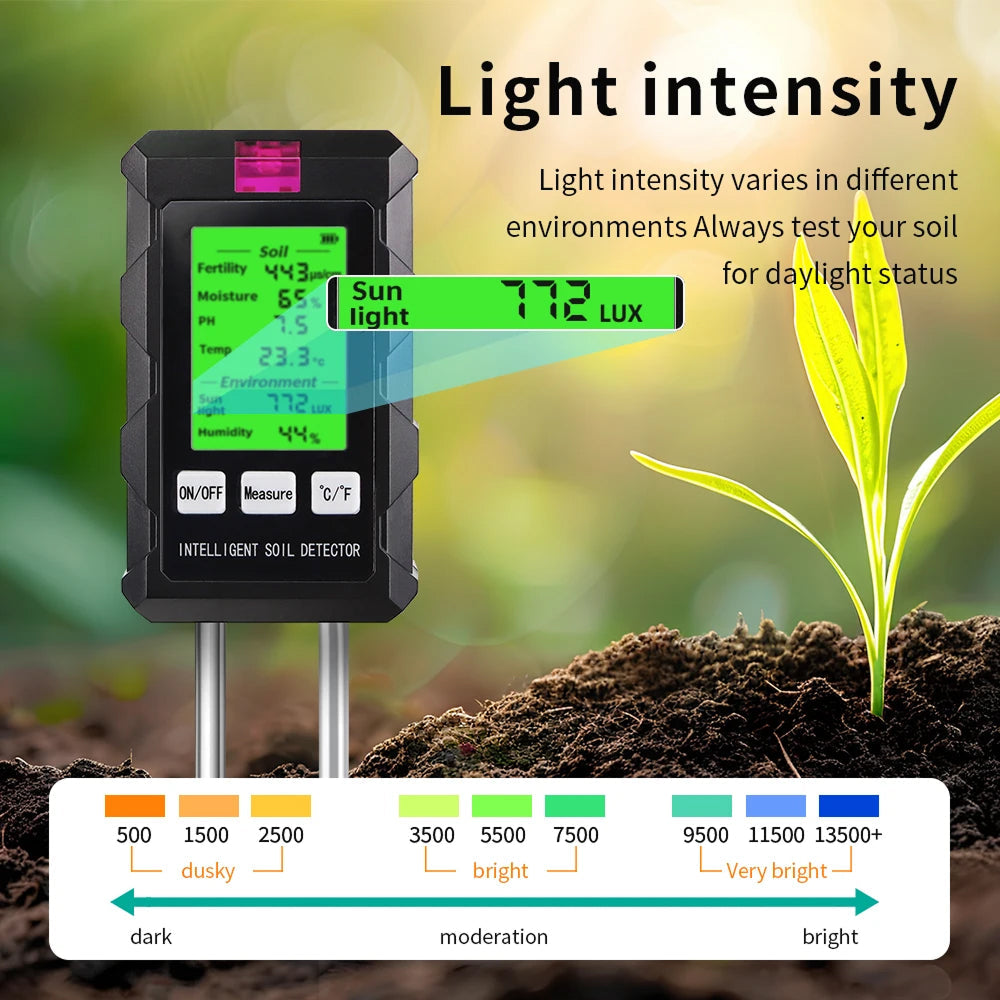 Digitale 6-In-1 Bodemtester | Navando 