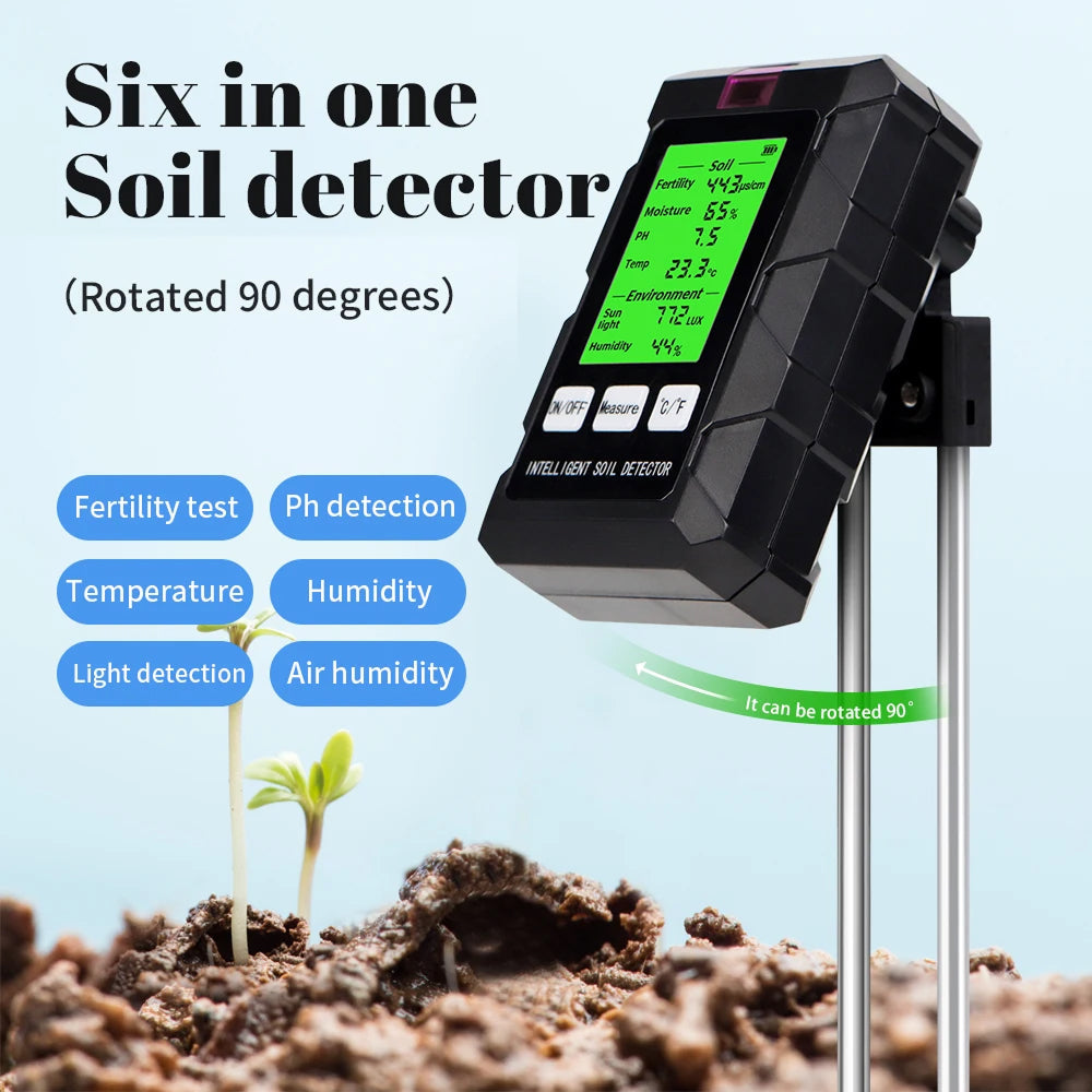 Digitale 6-In-1 Bodemtester | Navando 