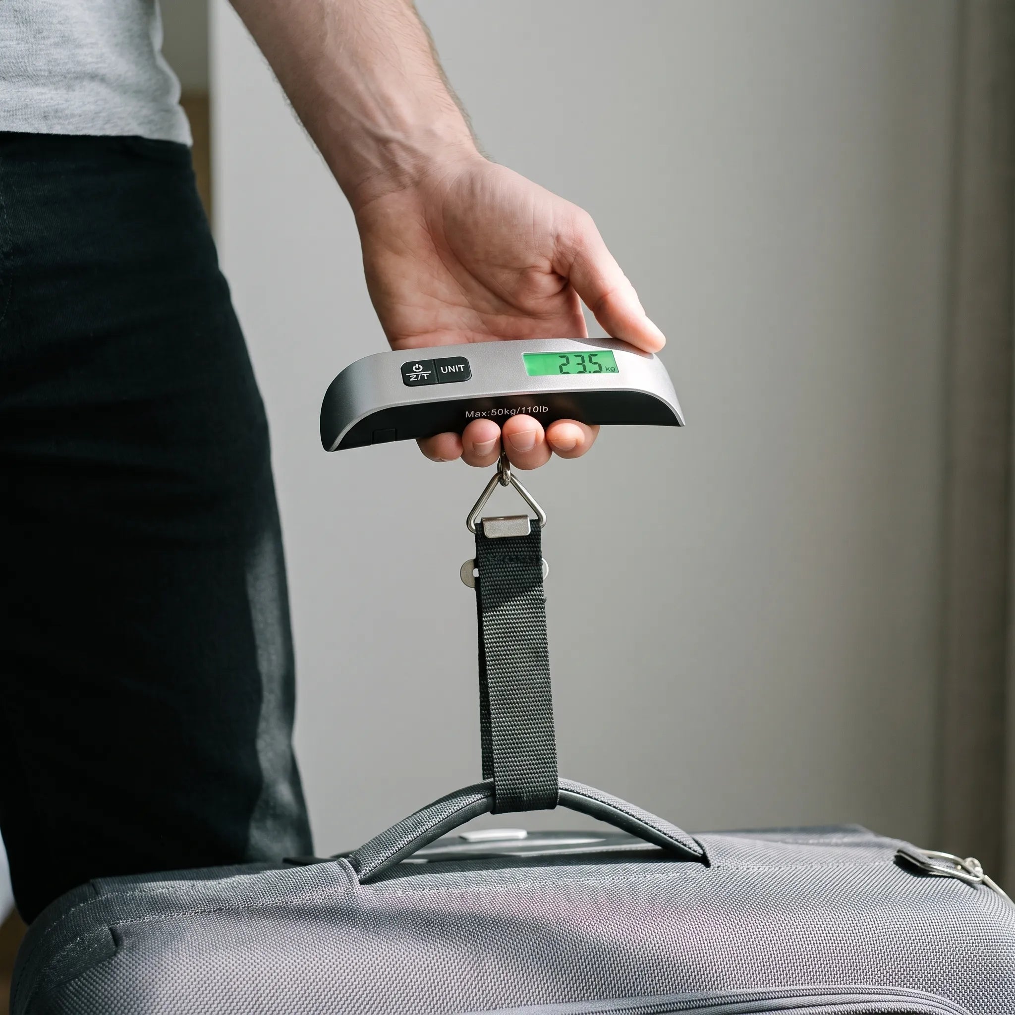 Draagbare Digitale Bagageweegschaal Met Verlicht Scherm | Navando 