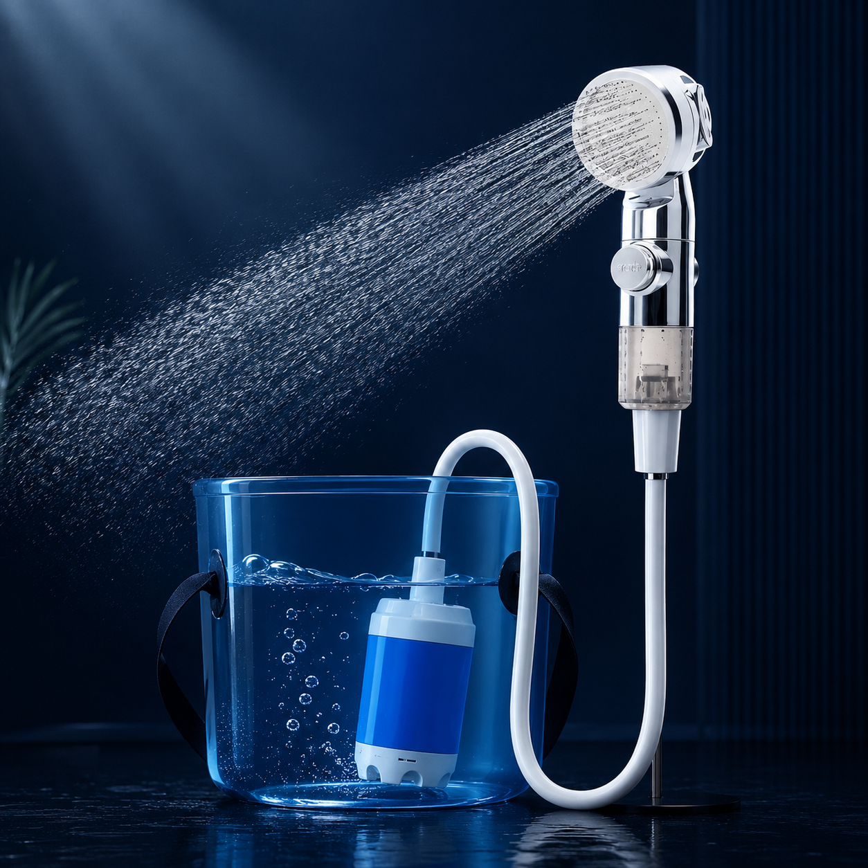 Draagbare Douche Met Pomp | Navando