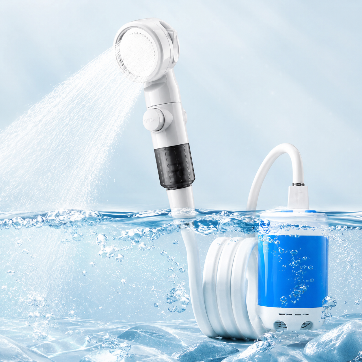 Draagbare Douche Met Pomp | Navando