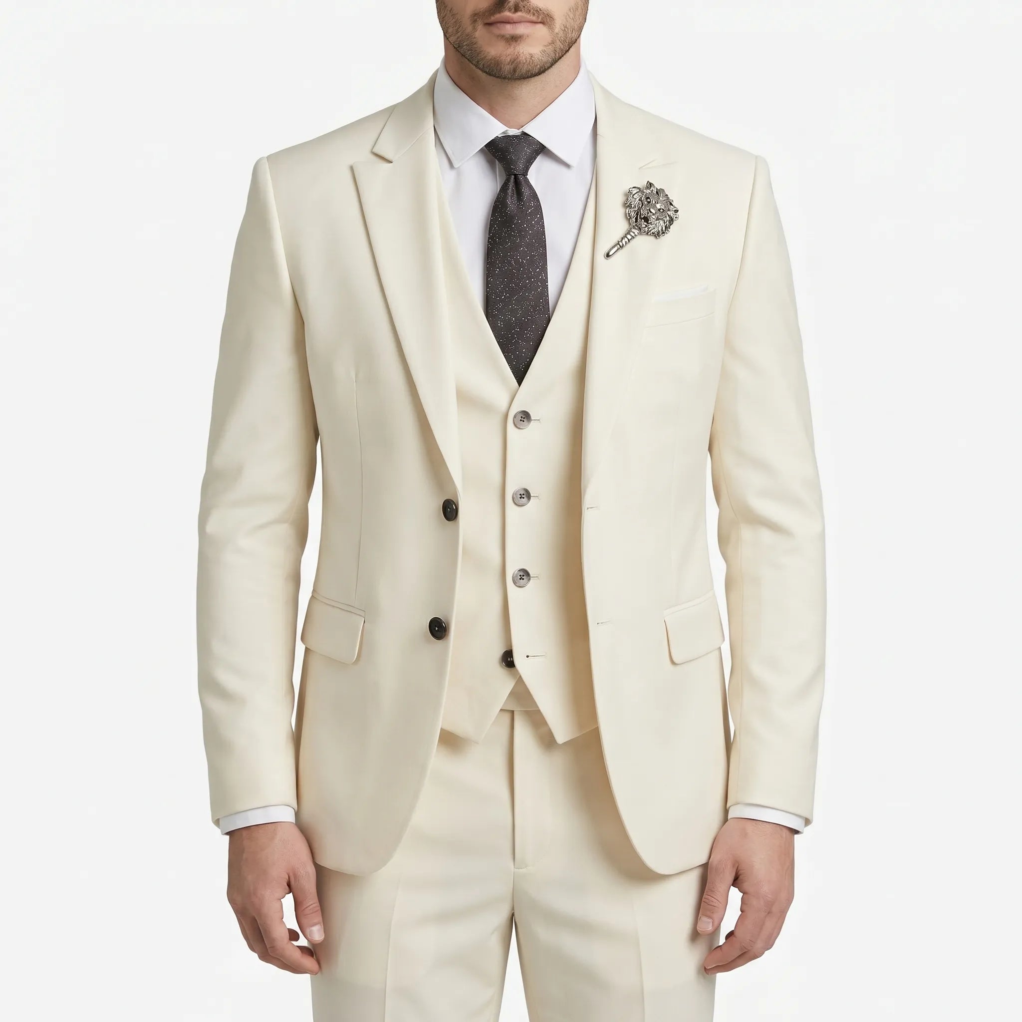 Driedelig Herenkostuum Met Slim Fit | Navando 