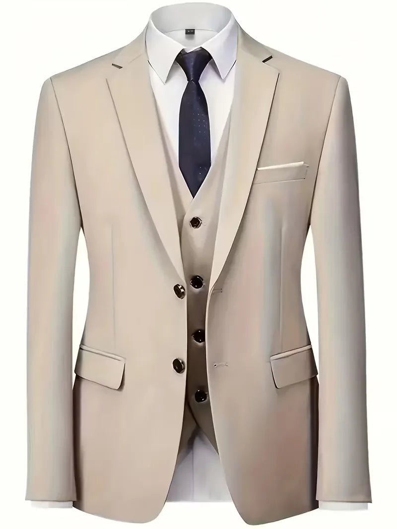 Driedelig Herenkostuum Met Slim Fit | Navando 