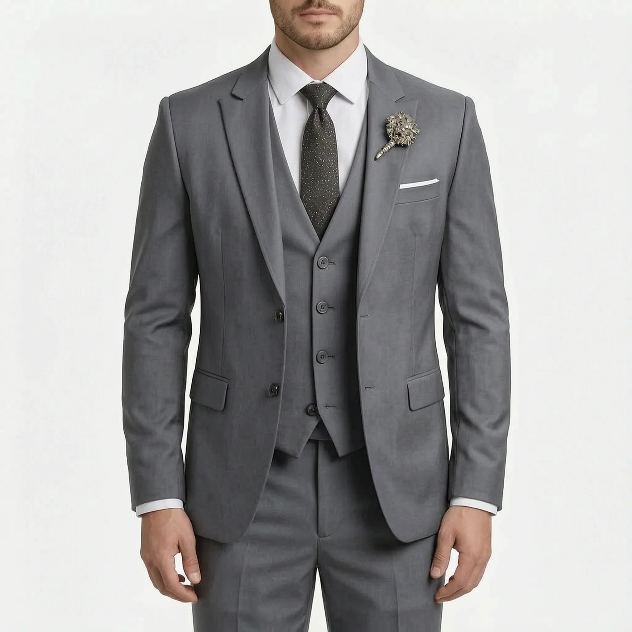 Driedelig Herenkostuum Met Slim Fit | Navando 