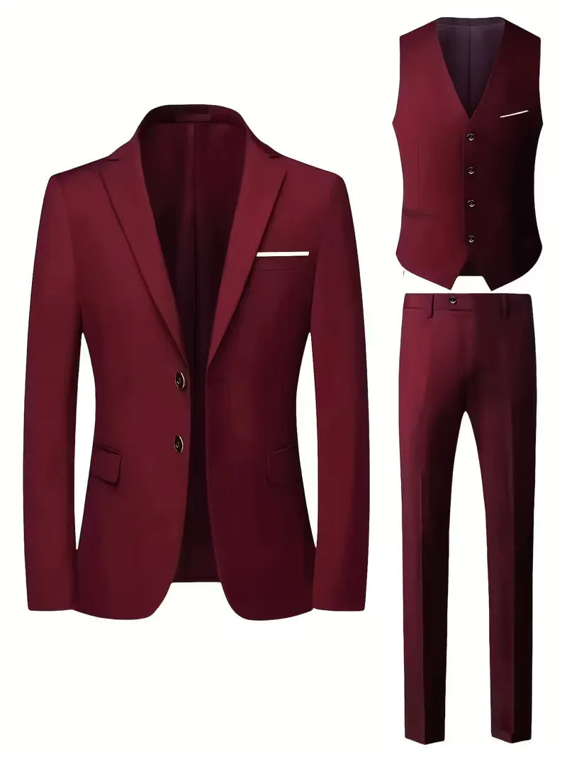 Driedelig Herenkostuum Met Slim Fit | Navando 