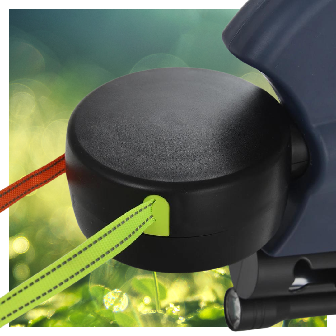 Dubbele intrekbare hondenriem met LED-lampje | Kluwenvrij en ergonomisch ontwerp 4