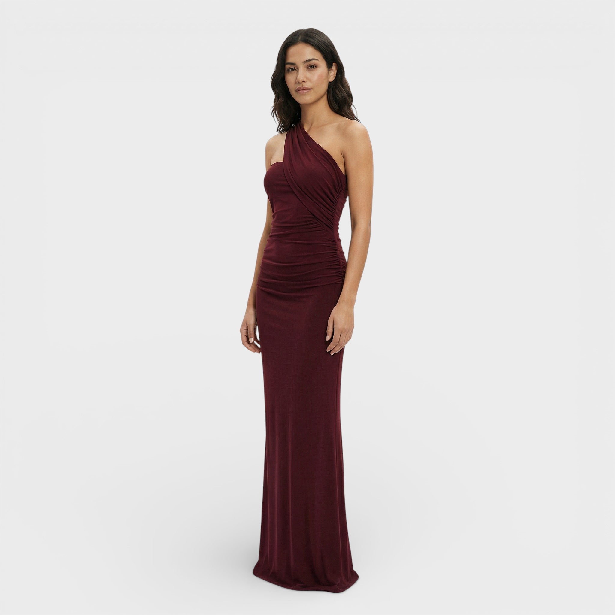 Elegant | Halter maxi jurk met ruches 3
