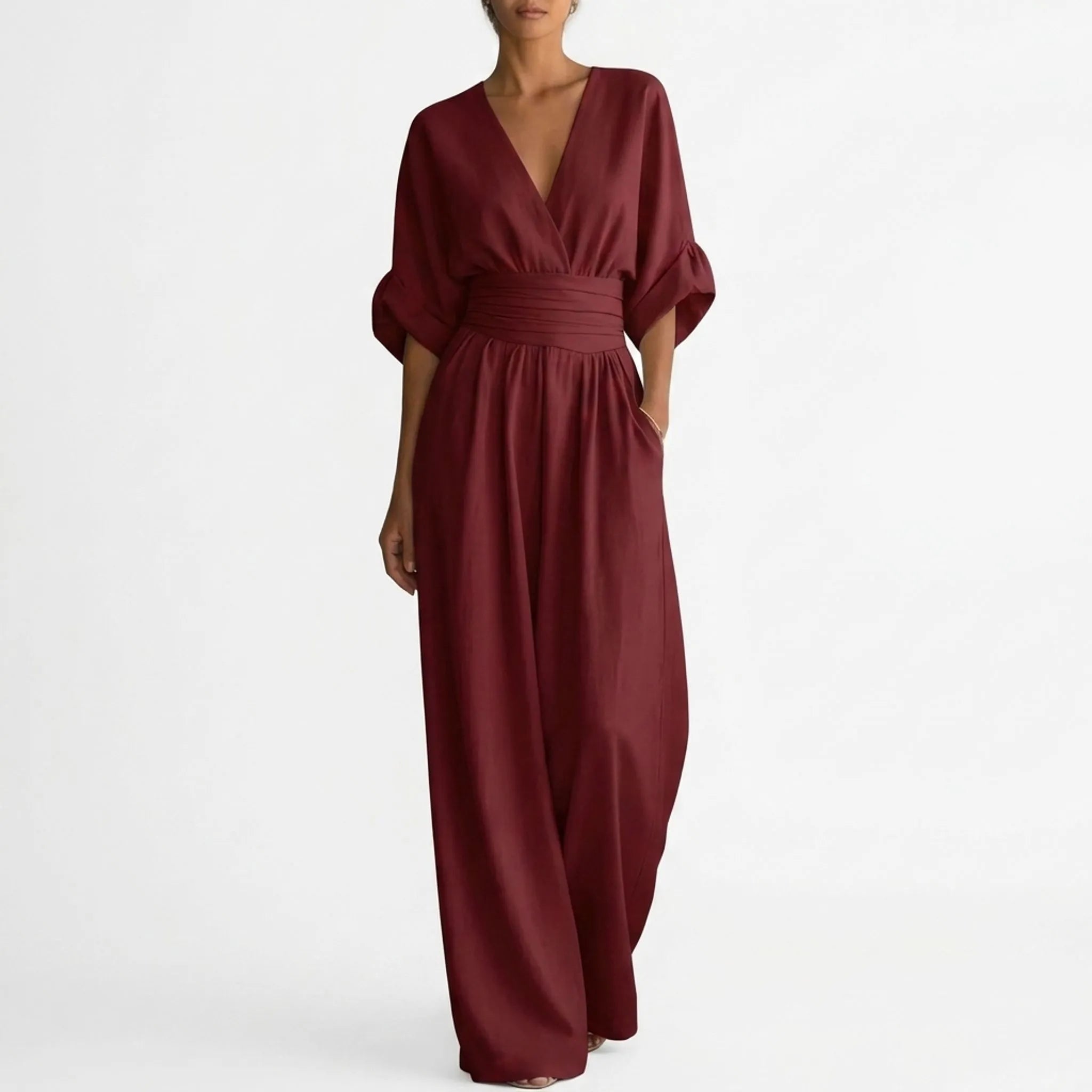 Elegante Jumpsuit Met Wijde Pijpen | Navando 