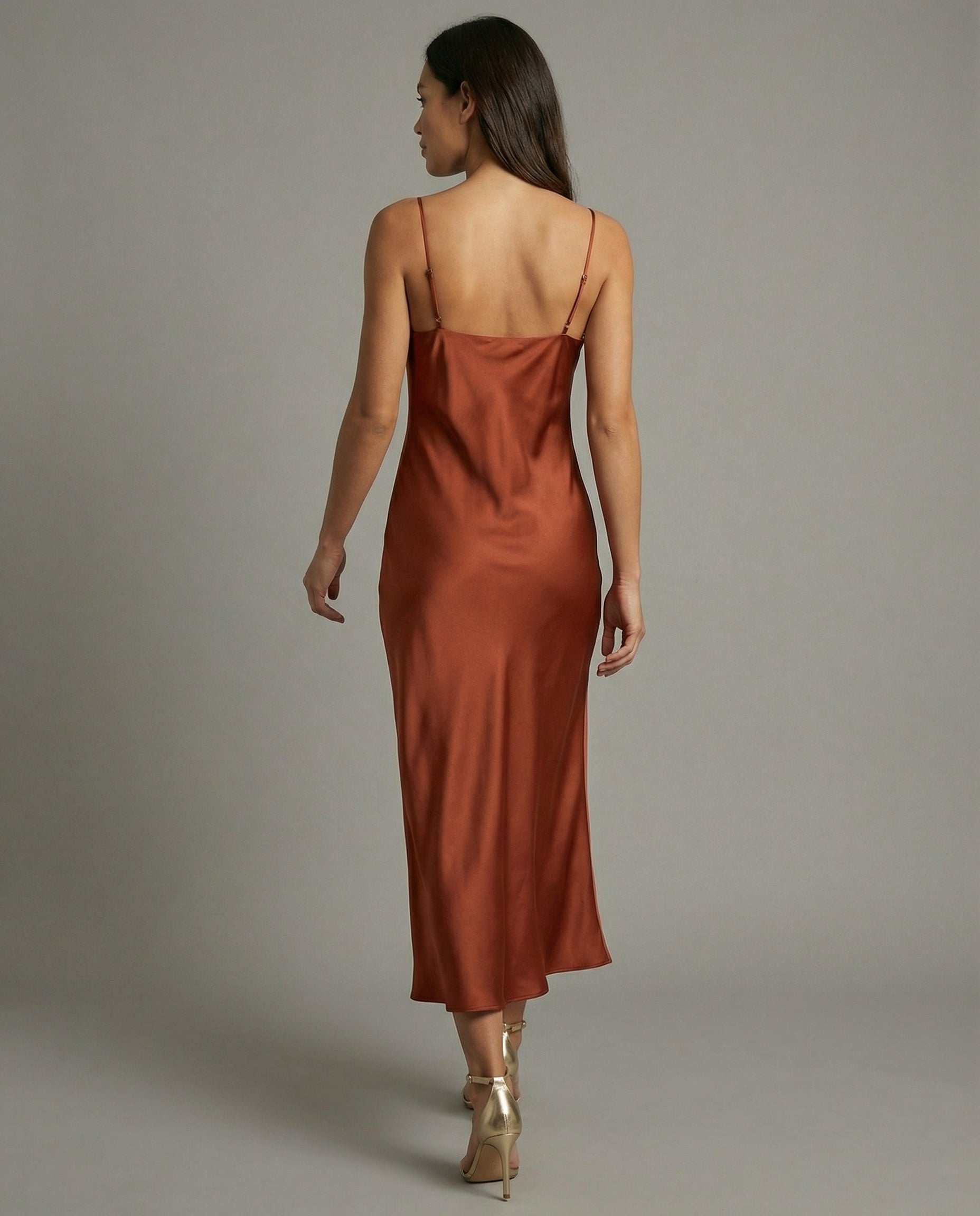 Elegante Lange Slipdress | Navando