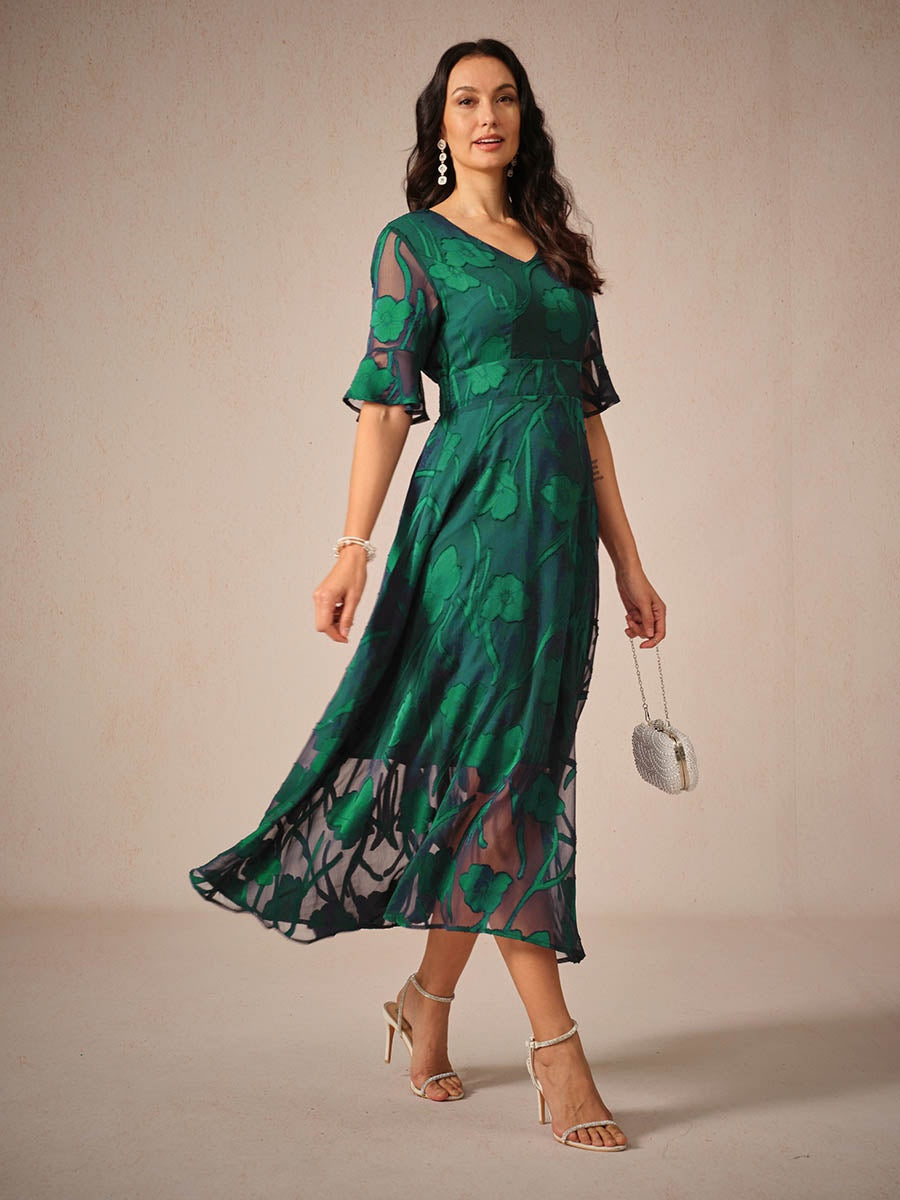 Elegante Midi-Jurk | Navando