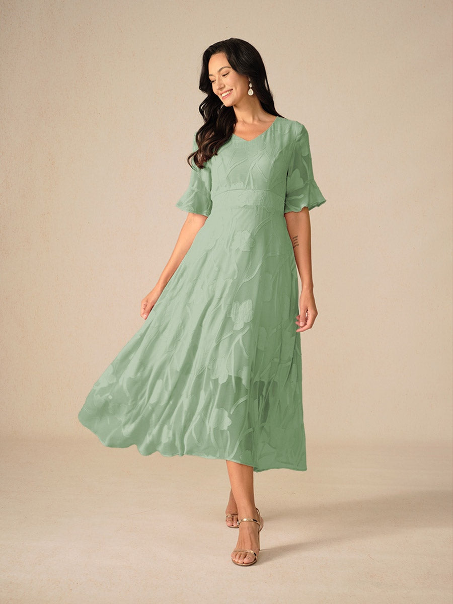 Elegante Midi-Jurk | Navando
