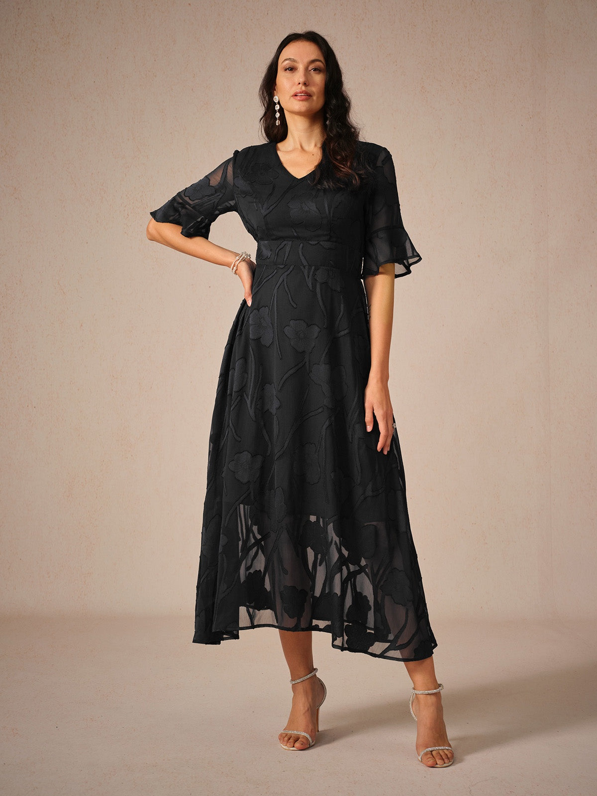 Elegante Midi-Jurk | Navando