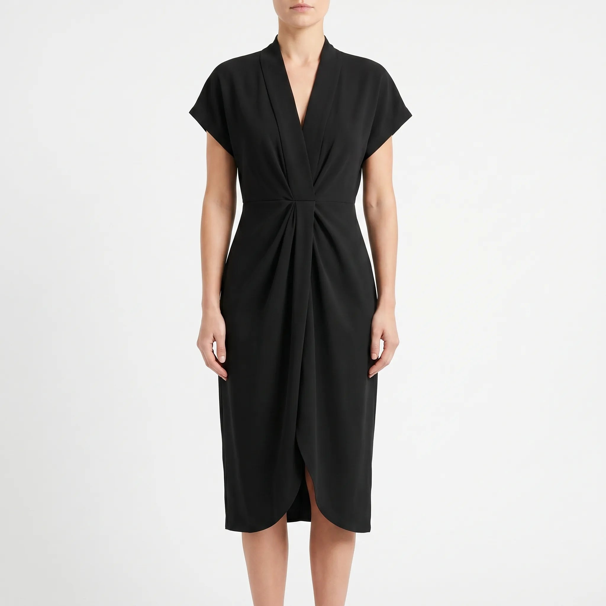 Elegante Midi-Wikkeljurk | Navando 