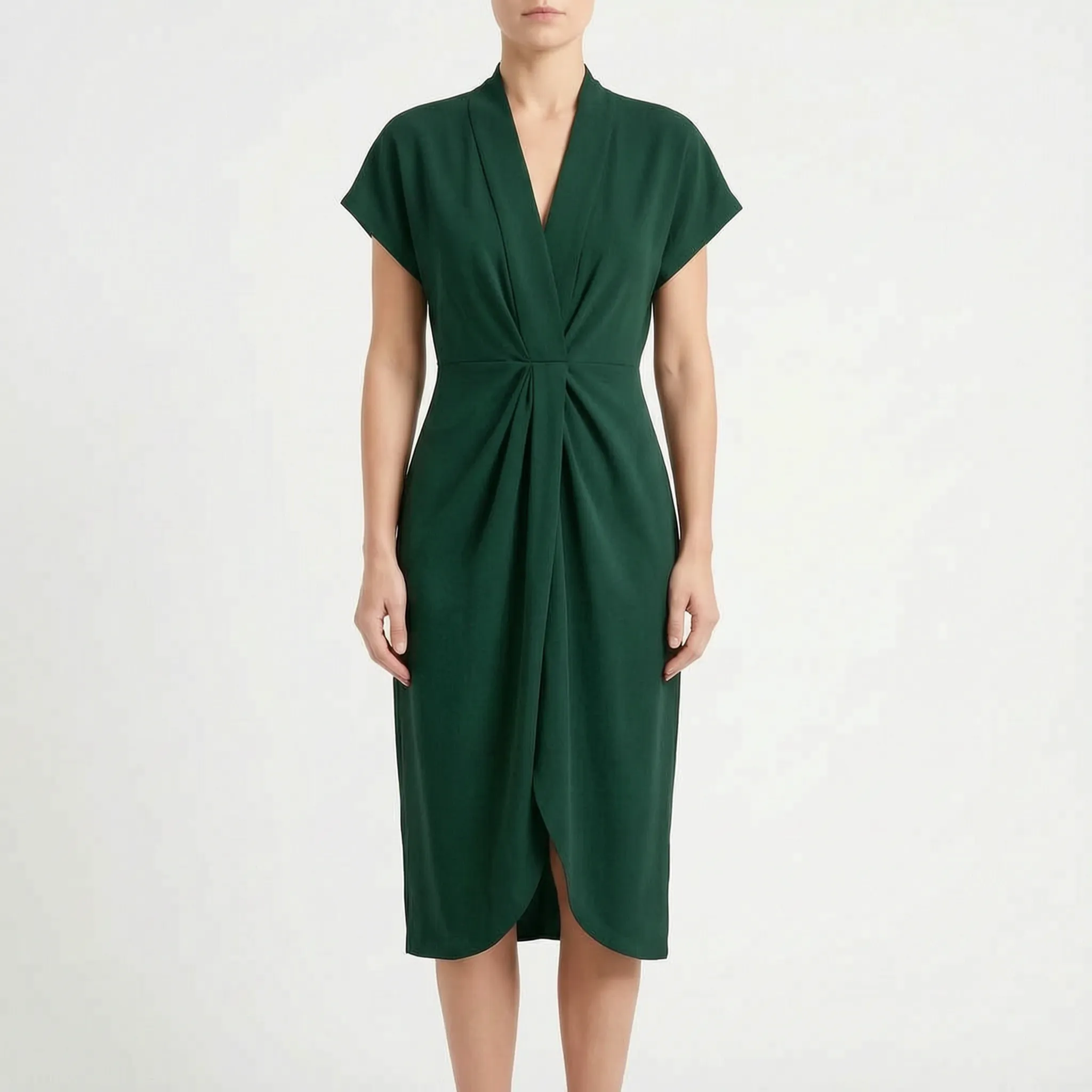 Elegante Midi-Wikkeljurk | Navando 