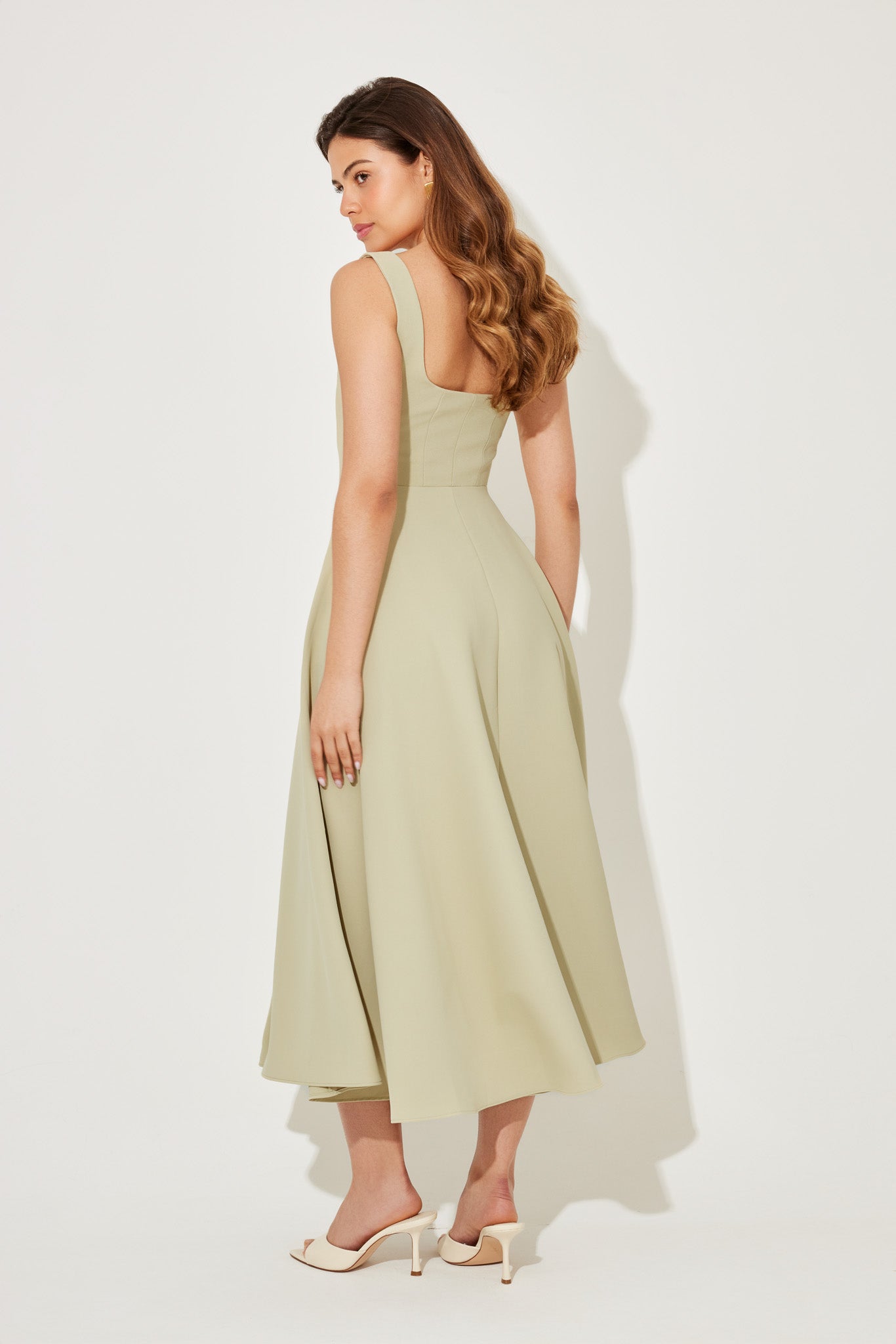 Elegante Mouwloze Midi-Jurk | Navando 