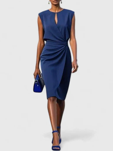 Elegante Mouwloze Midi Damesjurk | Navando 