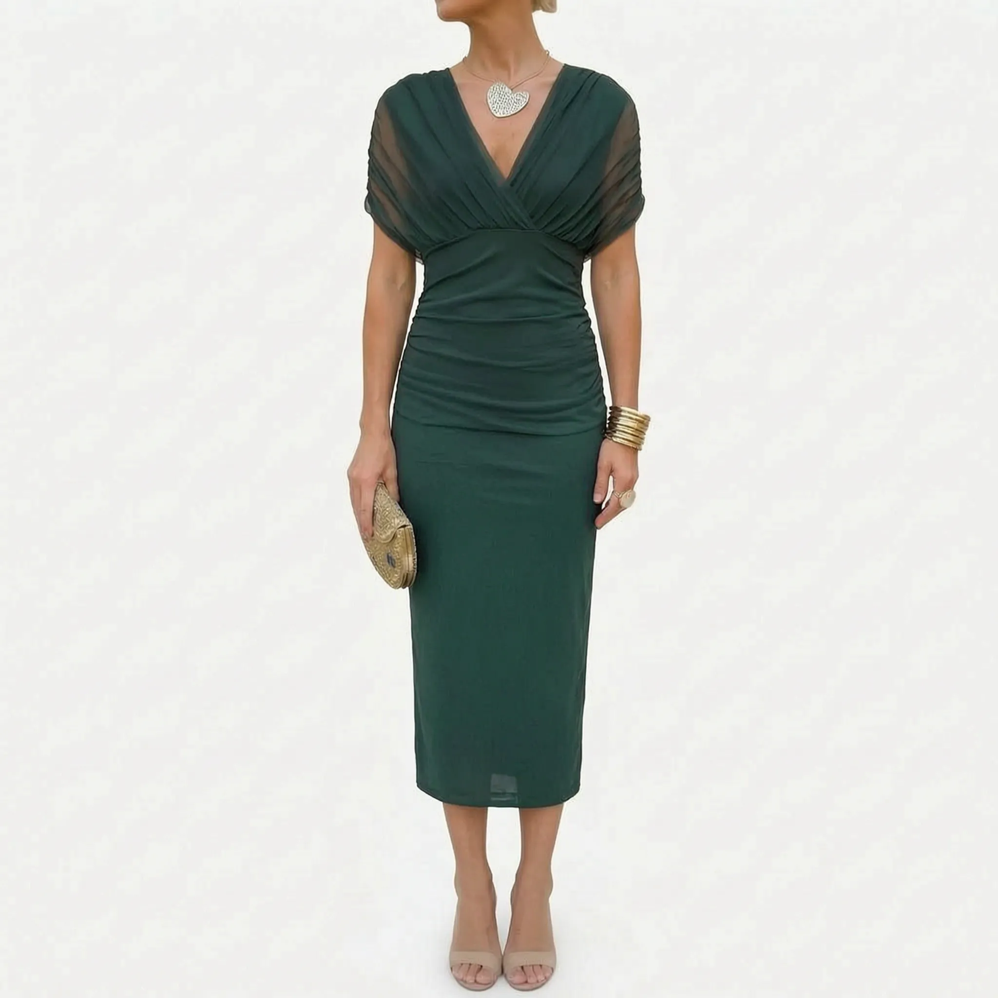 Elegante Off-Shoulder Jurk | Navando 