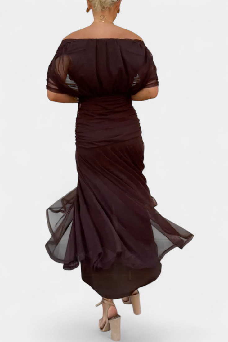 Elegante Off-Shoulder Jurk | Navando 