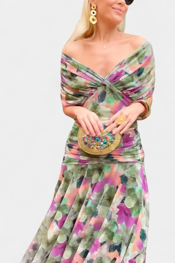 Elegante Off-Shoulder Jurk | Navando 