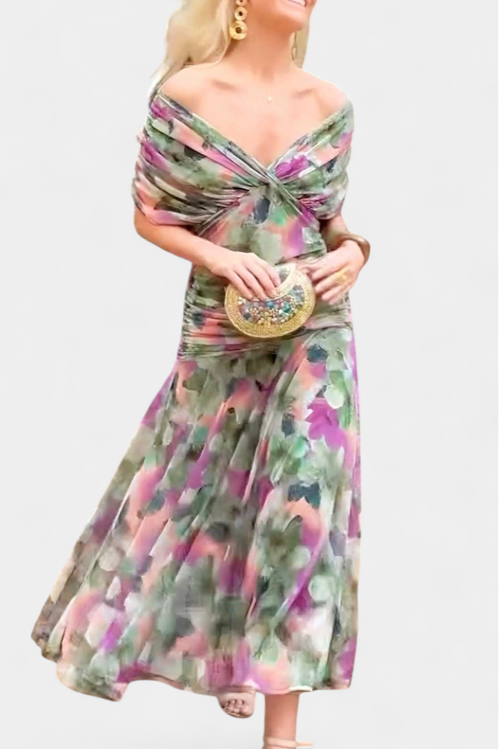 Elegante Off-Shoulder Jurk | Navando 