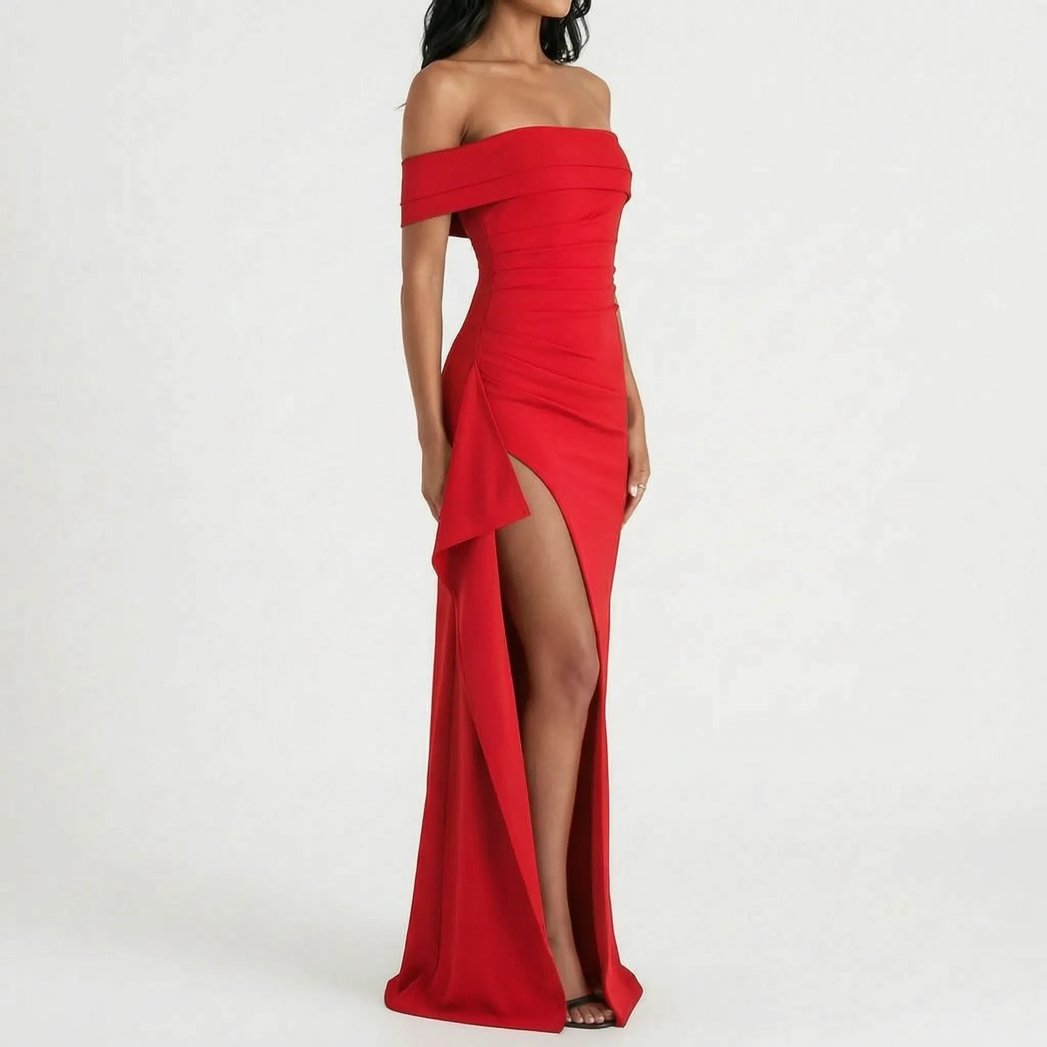 Elegante Off-Shoulder Maxijurk | Navando 