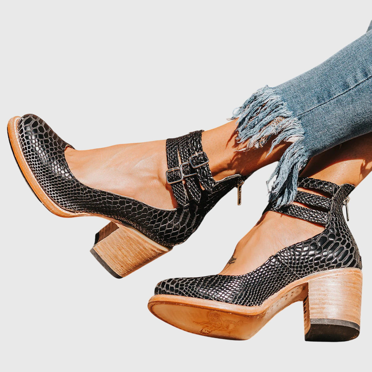 Elegante Pump Met Stevige Blokhak | Navando 