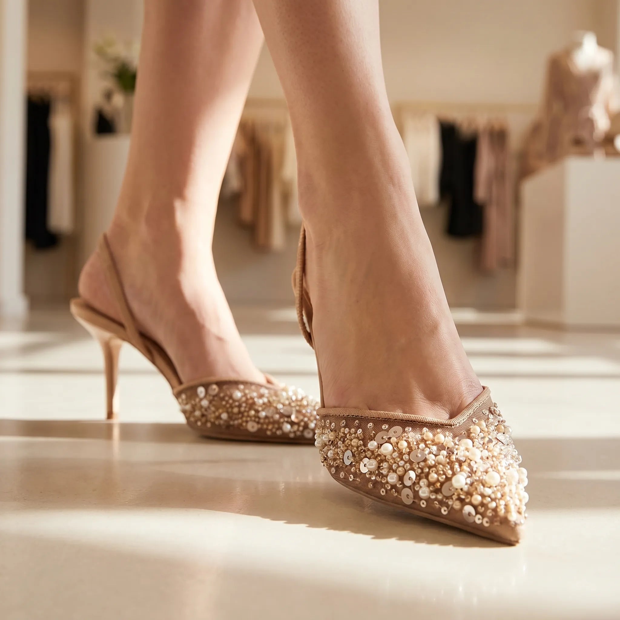 Elegante Slingback Pumps Met Naaldhak | Navando 