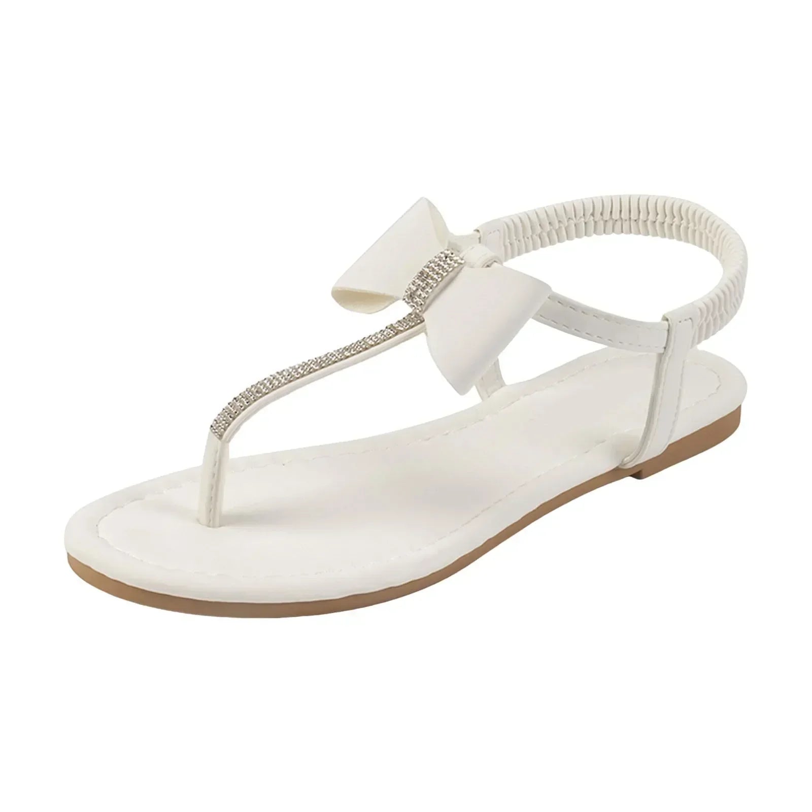 Elegante T-Band Zomerse Platte Sandalen | Navando 