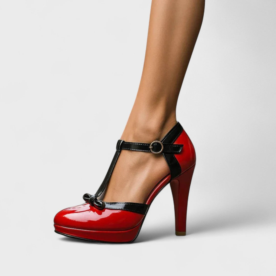 Elegante T-Strap Pumps | Navando 